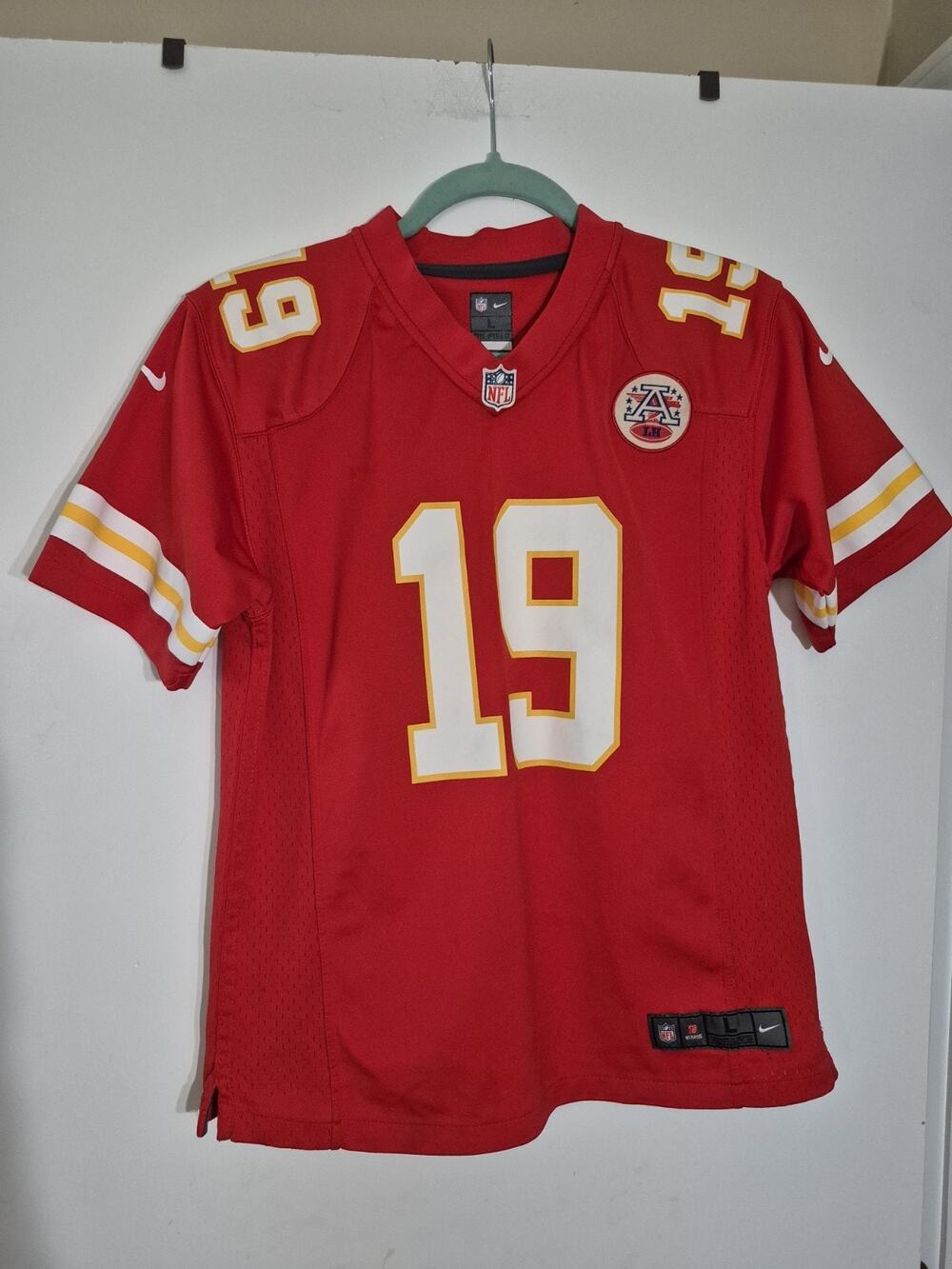 💥 Nike Kansas City Chiefs Jersey #19 Maclin Youth Boys Sz L 14 16 D6
